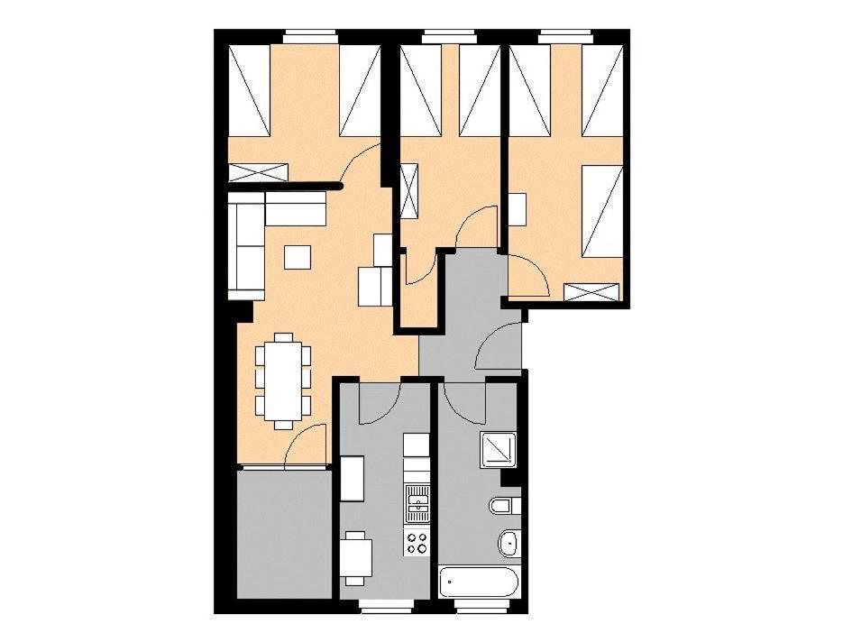 M M Central Apartments Gruppen, Handwerker Und Monteure Budget Berlin Exterior photo